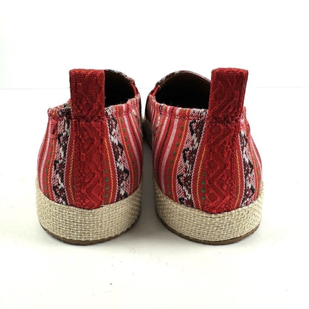 Zodiac Roma Shoes 7.5 Red Aztec Southwest Boho Slip On Flats Womens Brand New - Picture 5 of 9